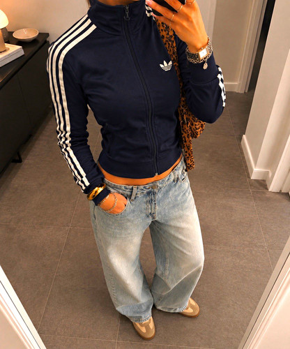 Adidas firebird jacke blau - jacke,